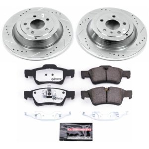 Mercedes-Benz ML450 Brake Kit - Rear - PowerStop - Drilled & Slotted Rotors + Carbon-Fiber Ceramic Pads - `10-`11 Mercedes-Benz ML450 Brake Kit - Rear - PowerStop - Drilled & Slotted Rotors + Carbon-Fiber Ceramic Pads - `10-`11