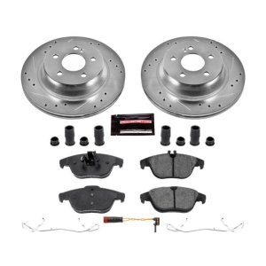 Mercedes-Benz GLK250 Brake Kit - Rear - PowerStop - Drilled & Slotted Rotors + Carbon-Fiber Ceramic Pads - `13-`15 Mercedes-Benz GLK250 Brake Kit - Rear - PowerStop - Drilled & Slotted Rotors + Carbon-Fiber Ceramic Pads - `13-`15