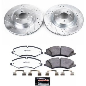 Land Rover LR4 Brake Pads + Rotors - Front - PowerStop - Z36 Truck & Tow | Drilled & Slotted Rotors + Carbon-Fiber Ceramic Pads - 2010 Land Rover LR4 Brake Pads + Rotors - Front - PowerStop - Z36 Truck & Tow | Drilled & Slotted Rotors + Carbon-Fiber Ceramic Pads - 2010