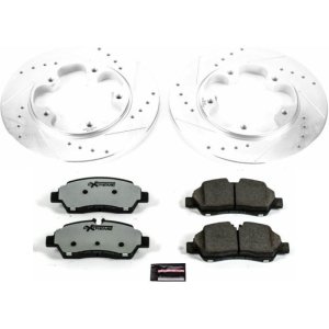 Ford Transit-150 Brake Kit - Rear - PowerStop - Drilled & Slotted Rotors + Carbon-Fiber Ceramic Pads - `15-`19 Ford Transit-150 Brake Kit - Rear - PowerStop - Drilled & Slotted Rotors + Carbon-Fiber Ceramic Pads - `15-`19