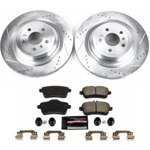 Mercedes-Benz GLS450 Brake Kit - Rear - PowerStop - Drilled & Slotted Rotors + Carbon-Fiber Ceramic Pads - `17-`18 Mercedes-Benz GLS450 Brake Kit - Rear - PowerStop - Drilled & Slotted Rotors + Carbon-Fiber Ceramic Pads - `17-`18