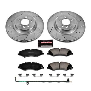 Land Rover LR4 Brake Pads + Rotors - Front - PowerStop - Z23 Evolution Sport, Drilled & Slotted Rotors + Carbon-Fiber Ceramic Pads - `11-`16 Land Rover LR4 Brake Pads + Rotors - Front - PowerStop - Z23 Evolution Sport, Drilled & Slotted Rotors + Carbon-Fiber Ceramic Pads - `11-`16