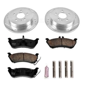 Mercedes-Benz ML320 Brake Kit - Rear - PowerStop - Drilled & Slotted Rotors + Carbon-Fiber Ceramic Pads - `98-`03 Mercedes-Benz ML320 Brake Kit - Rear - PowerStop - Drilled & Slotted Rotors + Carbon-Fiber Ceramic Pads - `98-`03