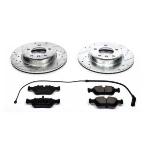 BMW Z3 Brake Kit - Front - PowerStop - Drilled & Slotted Rotors + Carbon-Fiber Ceramic Pads - `01-`02