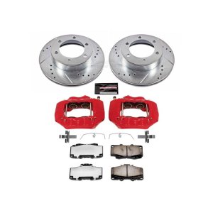 Toyota Tacoma Brake Kit - Front - PowerStop - Drilled & Slotted Rotors + Carbon-Fiber Ceramic Pads + Powder Coated Calipers - `95-`04 Toyota Tacoma Brake Kit - Front - PowerStop - Drilled & Slotted Rotors + Carbon-Fiber Ceramic Pads + Powder Coated Calipers - `95-`04
