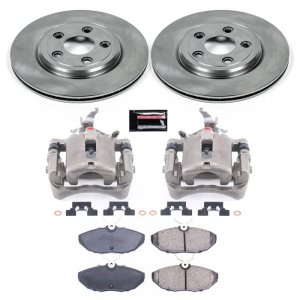 Lincoln LS Brake Kit - Rear - PowerStop - Evolution Rotors + Z16 Ceramic Pads + Non-coated Calipers - `03-`06 Lincoln LS Brake Kit - Rear - PowerStop - Evolution Rotors + Z16 Ceramic Pads + Non-coated Calipers - `03-`06