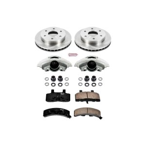 Cadillac Escalade Brake Kit - Front - PowerStop - Autospecialty Rotors + Evolution Ceramic Pads + Non-Coated Calipers - `99-`00