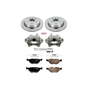 BMW 3 Series Brake Kit - Rear - PowerStop - Autospecialty Rotors + Evolution Ceramic Pads + Replacement Calipers - `01-`05