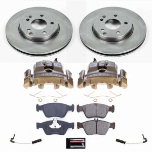 Mercedes-Benz C230 Brake Kit - Front - PowerStop - Autospecialty Rotors + Evolution Ceramic Pads + Replacement Calipers - `99-`00 Mercedes-Benz C230 Brake Kit - Front - PowerStop - Autospecialty Rotors + Evolution Ceramic Pads + Replacement Calipers - `99-`00