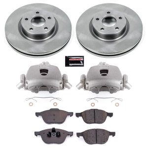 Volvo C70 Brake Kit - Front - PowerStop - Autospecialty Rotors + Evolution Ceramic Pads + Non-coated Calipers - `06-`13