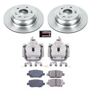 Acura RL Brake Kit - Rear - PowerStop - Autospecialty Rotors + Evolution Ceramic Pads + Non-Coated Calipers - `05-`12