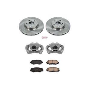 Pontiac Vibe Brake Kit - Front - PowerStop - Autospecialty Rotors + Evolution Ceramic Pads + Non-coated Calipers - `09-`10 Pontiac Vibe Brake Kit - Front - PowerStop - Autospecialty Rotors + Evolution Ceramic Pads + Non-coated Calipers - `09-`10
