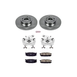 Mazda Miata Brake Kit - Rear - PowerStop - OE Stock Replacement Rotors + Evolution Ceramic Pads + Non-Coated Calipers - `01-`05 Mazda Miata Brake Kit - Rear - PowerStop - OE Stock Replacement Rotors + Evolution Ceramic Pads + Non-Coated Calipers - `01-`05
