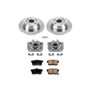 Honda Accord Crosstour Brake Kit - Rear - PowerStop - Autospecialty Rotors + Evolution Ceramic Pads + Uncoated Calipers - `10-`11 Honda Accord Crosstour Brake Kit - Rear - PowerStop - Autospecialty Rotors + Evolution Ceramic Pads + Uncoated Calipers - `10-`11