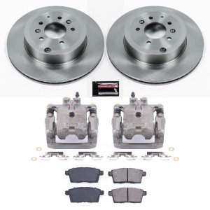 Mazda CX-9 Brake Kit - Rear - PowerStop - Autospecialty Rotors + Z16 Ceramic Pads + Non-coated Calipers - `07-`15 Mazda CX-9 Brake Kit - Rear - PowerStop - Autospecialty Rotors + Z16 Ceramic Pads + Non-coated Calipers - `07-`15