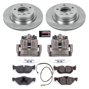 BMW 3 Series Brake Kit - Rear - PowerStop - Autospecialty Rotors + Evolution Ceramic Pads - `11-`13
