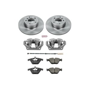 BMW 3 Series Brake Kit - Front - PowerStop - Autospecialty Rotors + Evolution Ceramic Pads + Replacement Calipers - `11-`13