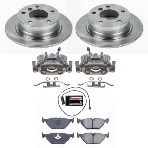 BMW Z3 Brake Kit - Rear - PowerStop - Autospecialty Rotors + Evolution Ceramic Pads + Non-Coated Calipers - `96-`02