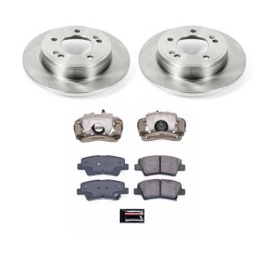 Kia Soul Brake Kit - Rear - PowerStop - Autospecialty Rotors + Evolution Ceramic Pads + Non-coated Calipers - `14-`16
