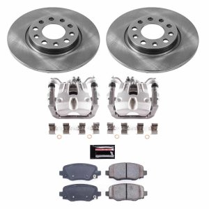 Chrysler 200 Brake Kit - Rear - PowerStop - Autospecialty Rotors + Evolution Ceramic Pads + Non-Coated Calipers - `15-`17 Chrysler 200 Brake Kit - Rear - PowerStop - Autospecialty Rotors + Evolution Ceramic Pads + Non-Coated Calipers - `15-`17