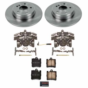 Mercedes-Benz C240 Brake Kit - Rear - PowerStop - Autospecialty Rotors + Evolution Ceramic Pads + Calipers - `03-`05 Mercedes-Benz C240 Brake Kit - Rear - PowerStop - Autospecialty Rotors + Evolution Ceramic Pads + Calipers - `03-`05