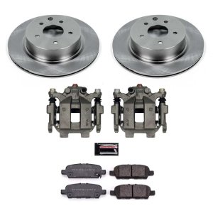 Nissan Maxima Brake Kit - Rear - PowerStop - Autospecialty Rotors + Evolution Ceramic Pads + Non-Coated Calipers - 2018