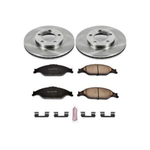 Ford Mustang Brake Kit - Front - PowerStop - Autospecialty Rotors + Z17 Evolution Plus Ceramic Pads - `99-`04 Ford Mustang Brake Kit - Front - PowerStop - Autospecialty Rotors + Z17 Evolution Plus Ceramic Pads - `99-`04
