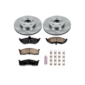 Chrysler LHS Brake Kit - Front - PowerStop - Z17 Evolution Plus Ceramic Pads + Autospecialty Rotors - `99-`00