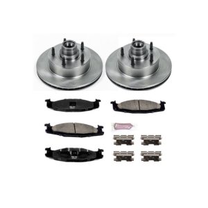 Ford E-150 Brake Kit - Front - PowerStop - Z17 Stock Replacement Rotors + Ceramic Pads - `94-`01 Ford E-150 Brake Kit - Front - PowerStop - Z17 Stock Replacement Rotors + Ceramic Pads - `94-`01