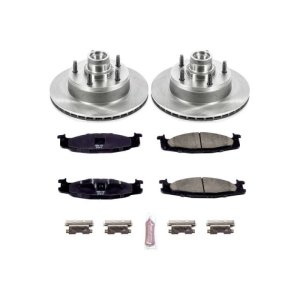 Ford E-150 Brake Kit - Front - PowerStop - Autospecialty Rotors + Z17 Evolution Plus Ceramic Pads - 2003