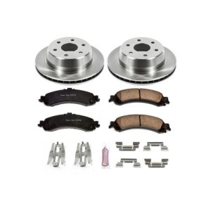 Cadillac Escalade Brake Kit - Rear - PowerStop - Autospecialty Rotors + Z17 Evolution Plus Ceramic Pads - `02-`06