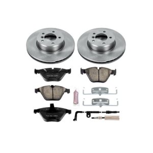 BMW 535i Brake Kit - Front - PowerStop - Autospecialty Rotors + Z17 Evolution Plus Ceramic Pads - `09-`10