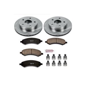Mitsubishi Raider Brake Kit - Front - PowerStop - Autospecialty Rotors + Z17 Evolution Plus Pads - `06-`09