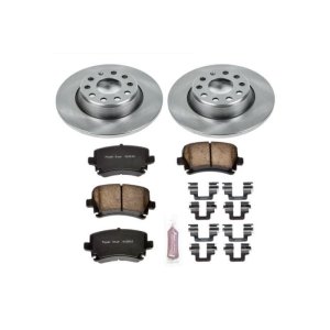 Audi A3 Brake Kit - Rear - PowerStop - Z17 Evolution Plus Rotors + Ceramic Pads - `06-`09 Audi A3 Brake Kit - Rear - PowerStop - Z17 Evolution Plus Rotors + Ceramic Pads - `06-`09
