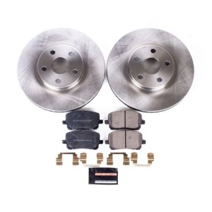 Pontiac Vibe Brake Kit - Front - PowerStop - Autospecialty Rotors + Z17 Evolution Plus Ceramic Pads - `03-`08 Pontiac Vibe Brake Kit - Front - PowerStop - Autospecialty Rotors + Z17 Evolution Plus Ceramic Pads - `03-`08