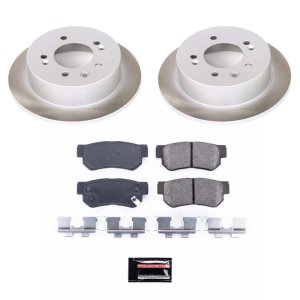 Mercedes-Benz C240 Brake Kit - Front + Rear - PowerStop - Autospecialty Rotors + Z17 Evolution Plus Ceramic Pads - `01-`05 Mercedes-Benz C240 Brake Kit - Front + Rear - PowerStop - Autospecialty Rotors + Z17 Evolution Plus Ceramic Pads - `01-`05