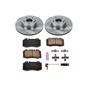Mercedes-Benz CL500 Brake Kit - Front - PowerStop - Z17 Evolution Plus Ceramic Pads + Autospecialty Rotors - `03-`06