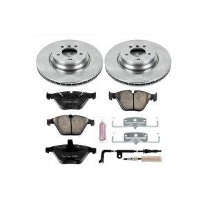 BMW 3 Series Brake Kit - Front - PowerStop - Autospecialty Rotors + Z17 Evolution Plus Ceramic Pads - 2009