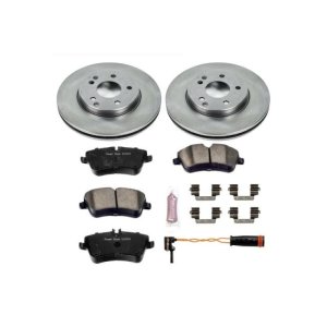 Mercedes-Benz C230 Brake Kit - Front - PowerStop - Autospecialty Rotors + Z17 Evolution Plus Ceramic Pads - `02-`05 Mercedes-Benz C230 Brake Kit - Front - PowerStop - Autospecialty Rotors + Z17 Evolution Plus Ceramic Pads - `02-`05