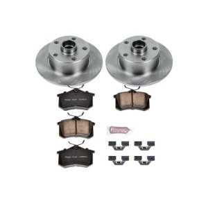 Audi A4 Brake Kit - Rear - PowerStop - Z17 Evolution Plus Ceramic Pads + Autospecialty Brake Rotors - `97-`01