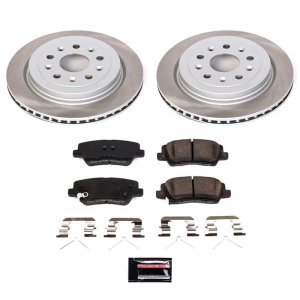 BMW 328i Brake Kit - Front + Rear - PowerStop - Z17 Evolution Plus Ceramic Pads + Autospecialty Rotors - 2007
