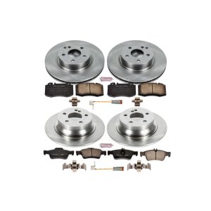 Mercedes-Benz E350 Brake Kit - Front + Rear - PowerStop - Z17 Stock Replacement Rotors + Z17 Evolution Plus Ceramic Pads - 2006 Mercedes-Benz E350 Brake Kit - Front + Rear - PowerStop - Z17 Stock Replacement Rotors + Z17 Evolution Plus Ceramic Pads - 2006