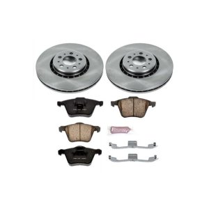 Volvo XC90 Brake Kit - Front - PowerStop - Z17 Stock Replacement + Z17 Evolution Plus Ceramic Pads - `03-`14