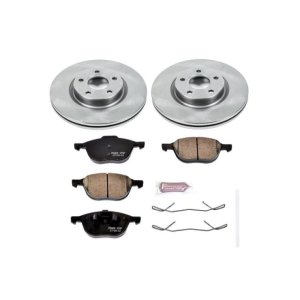 Ford C-Max Brake Kit - Front - PowerStop - Autospecialty Rotors + Z17 Evolution Plus Ceramic Pads - `13-`17 Ford C-Max Brake Kit - Front - PowerStop - Autospecialty Rotors + Z17 Evolution Plus Ceramic Pads - `13-`17
