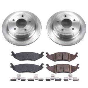 Ford E-150 Brake Kit - Rear - PowerStop - OE Style Rotors + Z17 Evolution Plus Ceramic Pads - `04-`06 Ford E-150 Brake Kit - Rear - PowerStop - OE Style Rotors + Z17 Evolution Plus Ceramic Pads - `04-`06