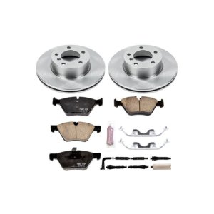 BMW 3 Series Brake Kit - Front - PowerStop - Autospecialty Rotors + Z17 Evolution Plus Ceramic Pads - 2007