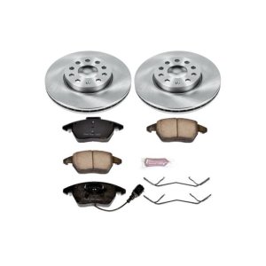 Audi A3 Brake Kit - Front - PowerStop - Z17 Evolution Plus Ceramic Pads + Autospecialty Rotors - `10-`12