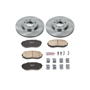 Mazda CX-7 Brake Kit - Front - PowerStop - Z17 Evolution Plus Ceramic Pads + Autospecialty Rotors - `07-`12 Mazda CX-7 Brake Kit - Front - PowerStop - Z17 Evolution Plus Ceramic Pads + Autospecialty Rotors - `07-`12