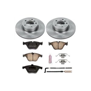 BMW 3 Series Brake Kit - Front - PowerStop - Autospecialty Rotors + Z17 Evolution Plus Ceramic Pads - `09-`10