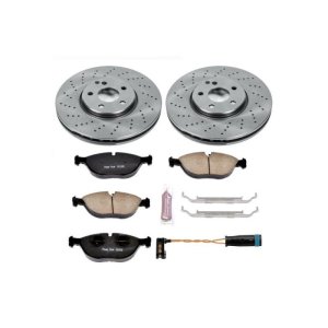 Mercedes-Benz S430 Brake Kit - Front - PowerStop - Autospecialty Rotors + Z17 Evolution Plus Ceramic Pads - `03-`06 Mercedes-Benz S430 Brake Kit - Front - PowerStop - Autospecialty Rotors + Z17 Evolution Plus Ceramic Pads - `03-`06